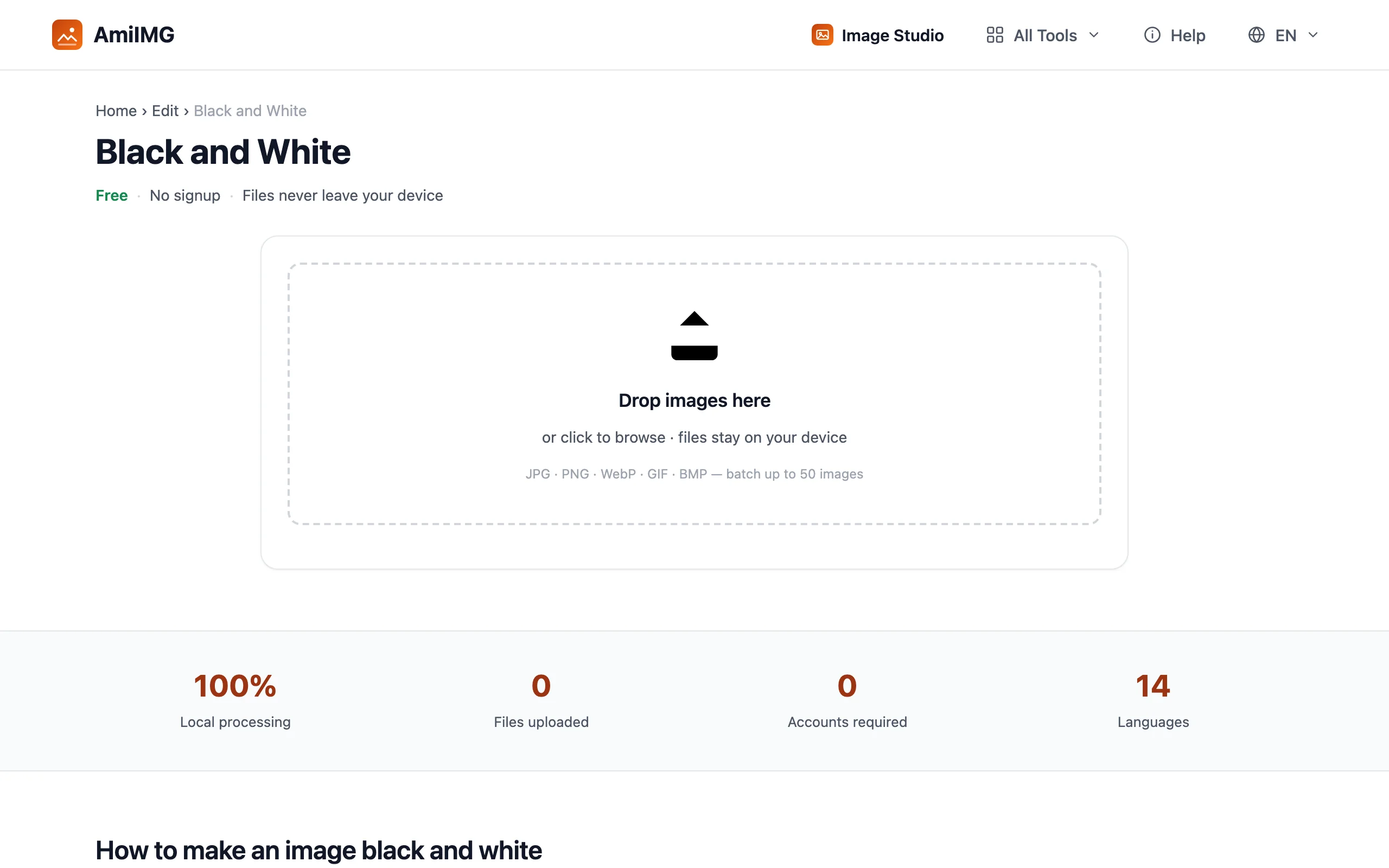 Black and White – Add the photos