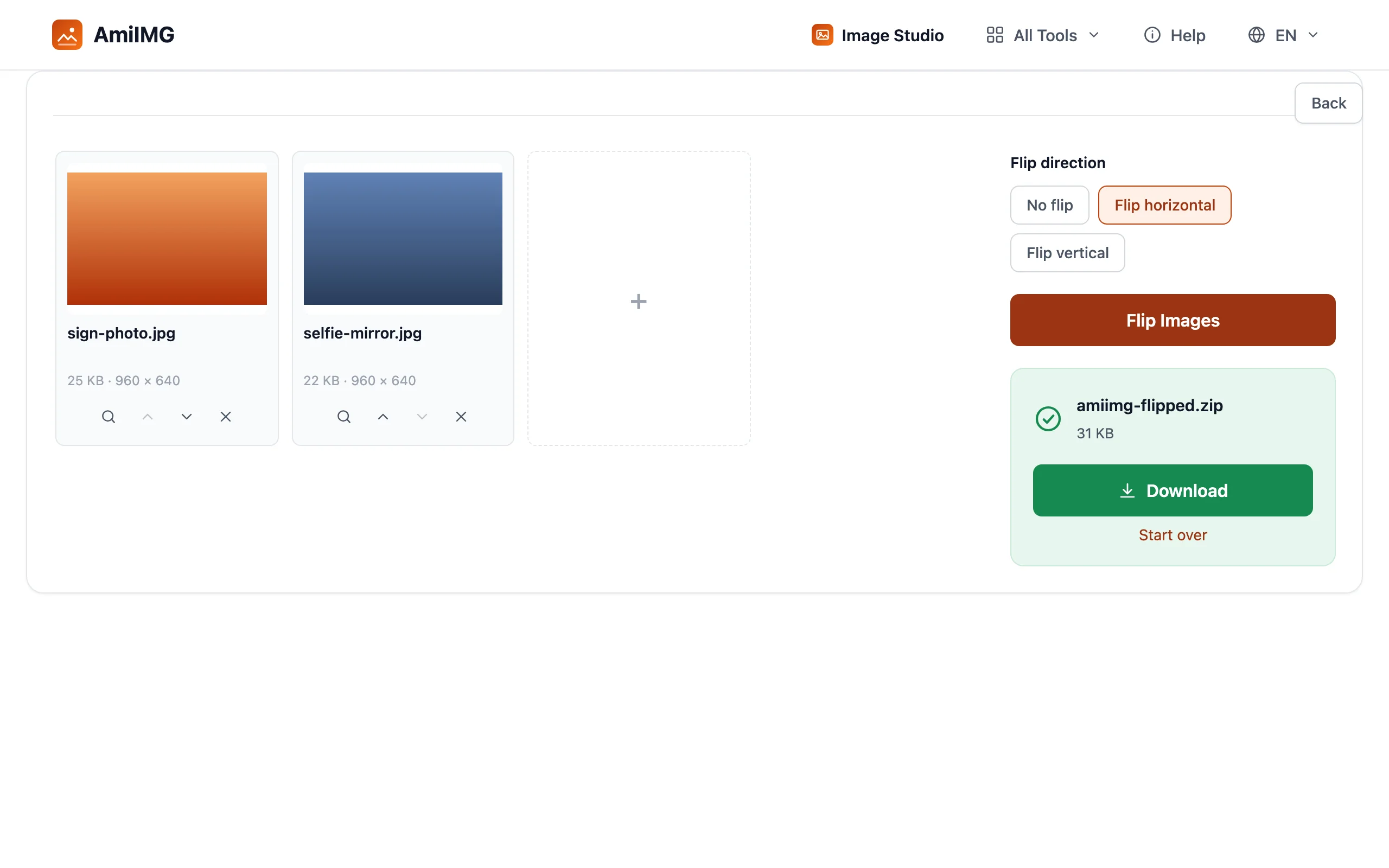 Flip Image – Flip the batch